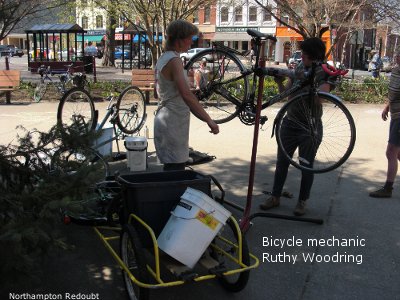 Ruthy Woodring bicycle mechanic