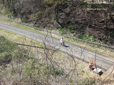 Rider on the Manhan trail spur