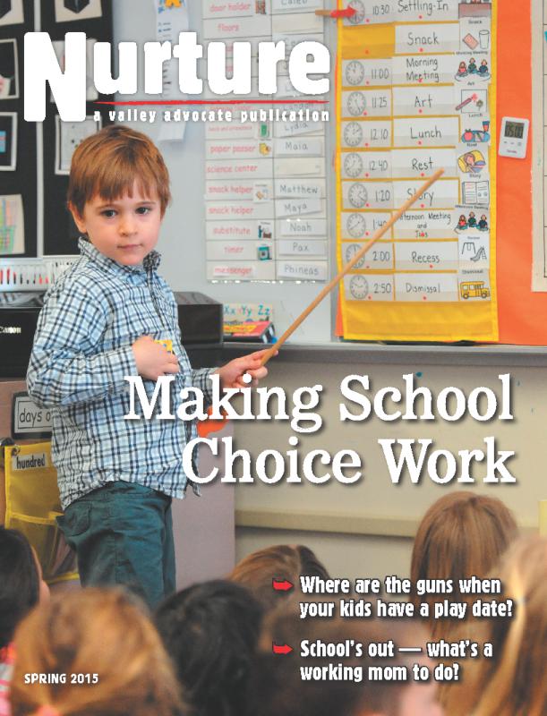 KEVIN GUTTING Deerfield Elementary kindergartener Pax Stark assigns tasks to volunteers during a morning meeting in teacher Barbara Fukushima's class. - KEVIN GUTTING | Daily Hampshire Gazette
