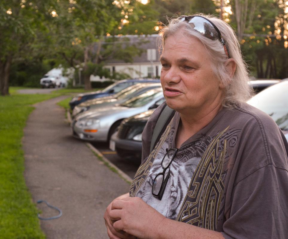 JERREY ROBERTS Margaret Martin, 56,  shares her thoughts Monday at her home at Hampshire Heights in Northampton. - JERREY ROBERTS | DAILY HAMPSHIRE GAZETTE