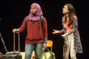 Donnetta Lavinia Grays and Hend Ayoub in Veils. 