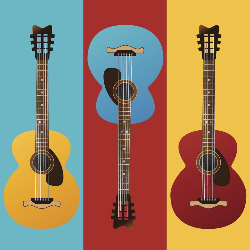 GUITARS COLORED - LIORIKI | iStockphoto