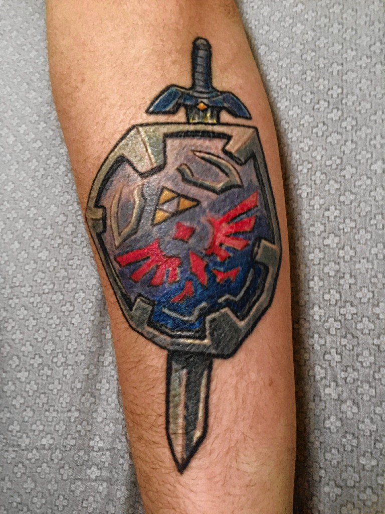 Zelda tattoo Master Sword and Hylian Shield  Zelda Amino