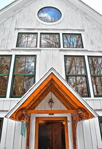 kristin palpiniJERREY ROBERTSSide entrance to home built by Michael Behrens at 164 North Farms Road in Florence.