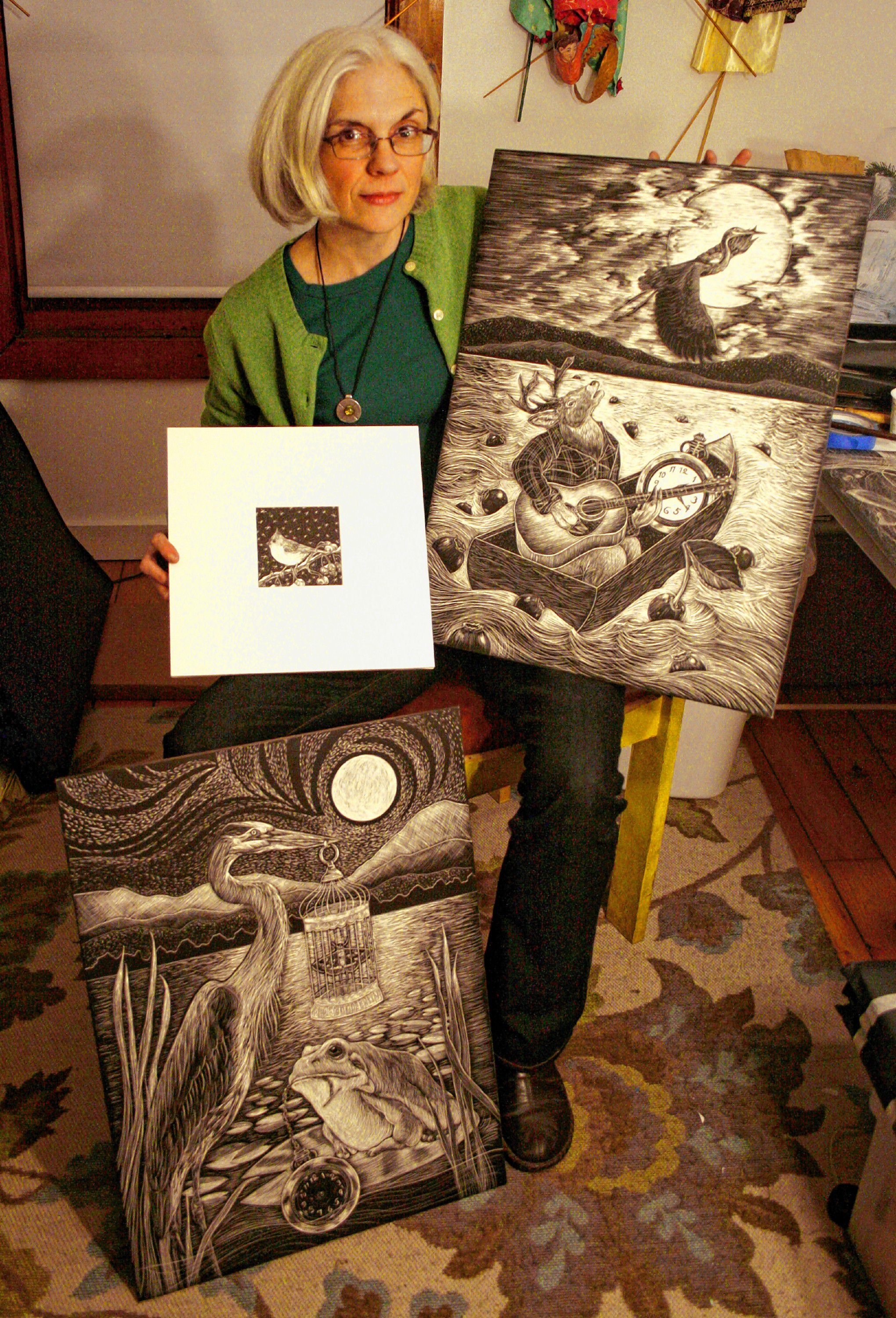 Karen Gaudette’s Scratchboard Folktales