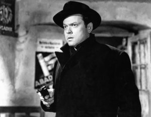 Orson Welles in THE THIRD MAN (1949). Image courtesy of Rialto Pictures / Studiocanal