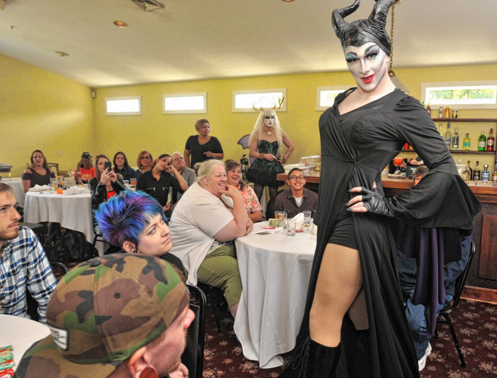 Cherry Poppins performs at Drag Brunch at Slainte in Holyoke. Carol Lollis photo.