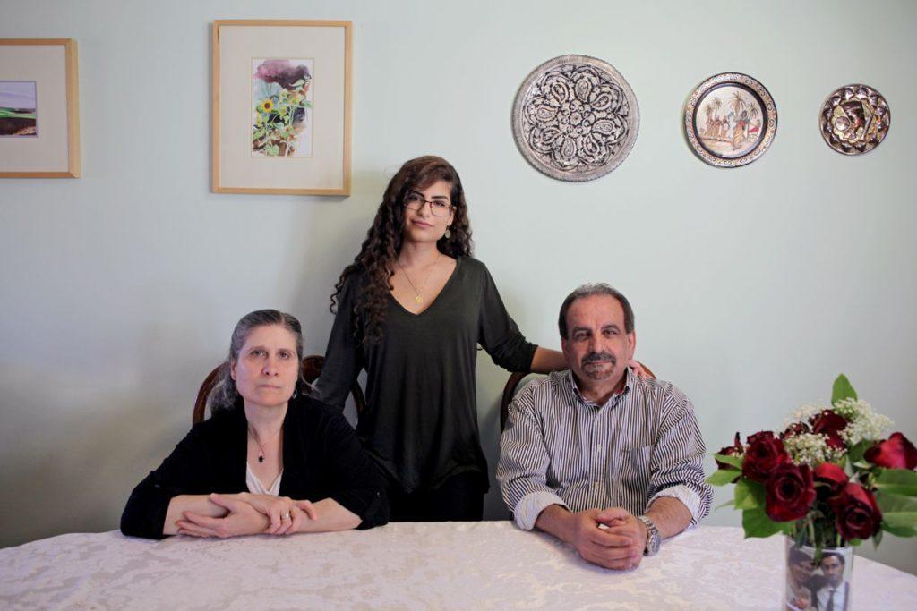 Abed Jaradet (right). and his family. Amanda Herman photo