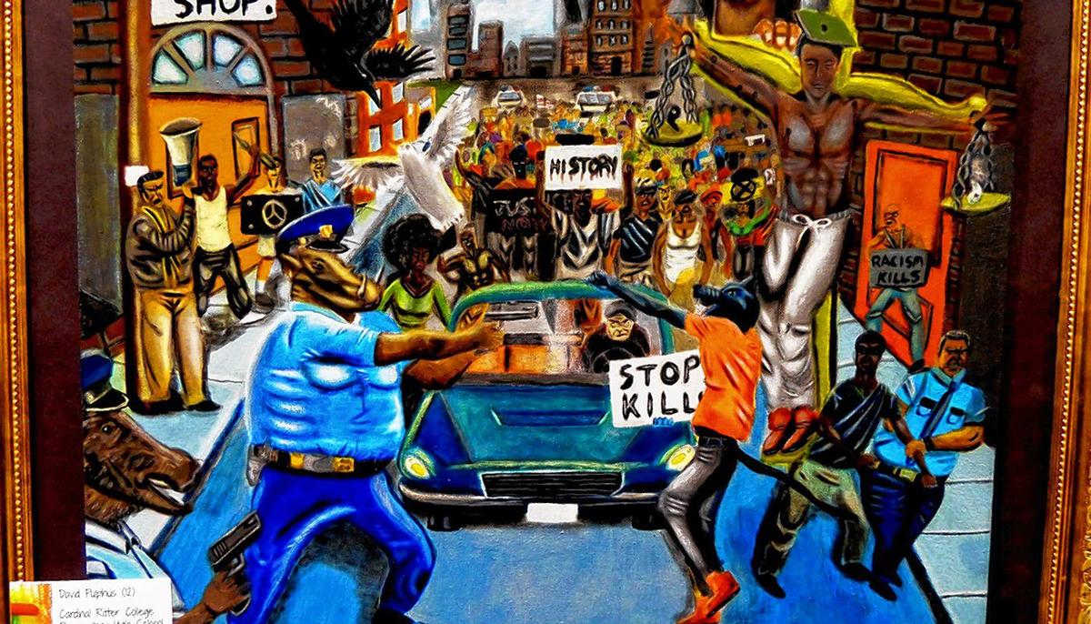 Between the Lines: VOTE, Should the Capitol Take Down This Painting of Police as Pigs?