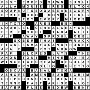 Aug 17 23 2017 Crossword Puzzle Answers