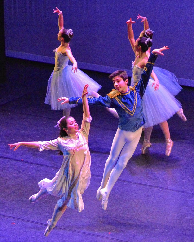 Members of Pioneer Valley Ballet perform “Waltz of the Snowflakes” from “The Nutcracker” at the Academy of Music during First Night entertainment on Dec. 31, 2016, in Northampton. Jerrey Roberts photo