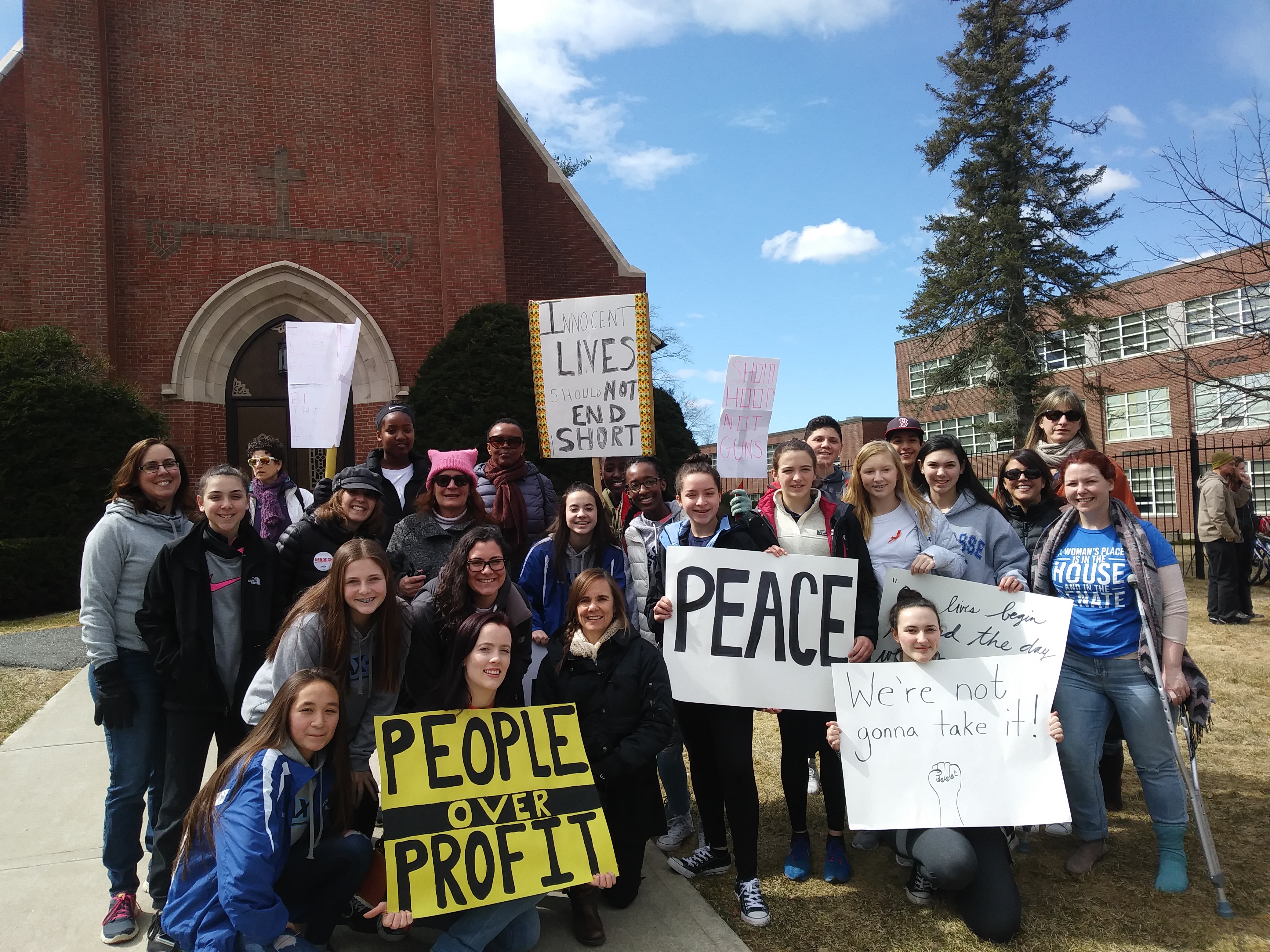 Gun Control Protesters Take Over Downtown Northampton in the March For Our Lives