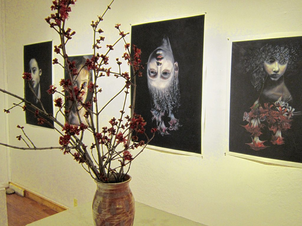 A snapshot of “Lost Girls” at a gallery at Leverett Crafts & Arts. 