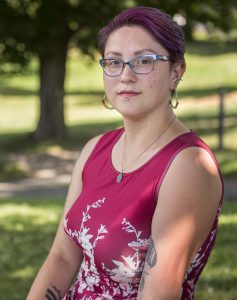 Gina Napolitano of Connecticut is a 2016 alumna of the MacDuffie School in Granby and is a rising senior at Wheaton College. Photographed Saturday, July 13, 2019, in Northampton.