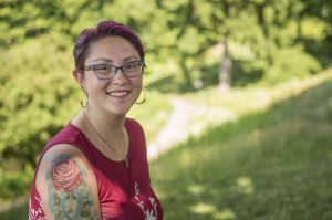 Gina Napolitano of Connecticut is a 2016 alumna of the MacDuffie School in Granby and is a rising senior at Wheaton College. Photographed Saturday, July 13, 2019, in Northampton.