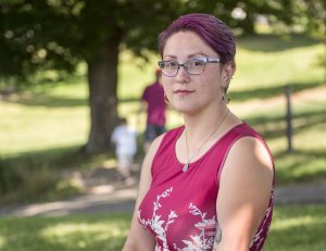 Gina Napolitano of Connecticut is a 2016 alumna of the MacDuffie School in Granby and is a rising senior at Wheaton College. Photographed Saturday, July 13, 2019, in Northampton.