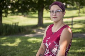 Gina Napolitano of Connecticut is a 2016 alumna of the MacDuffie School in Granby and is a rising senior at Wheaton College. Photographed Saturday, July 13, 2019, in Northampton.