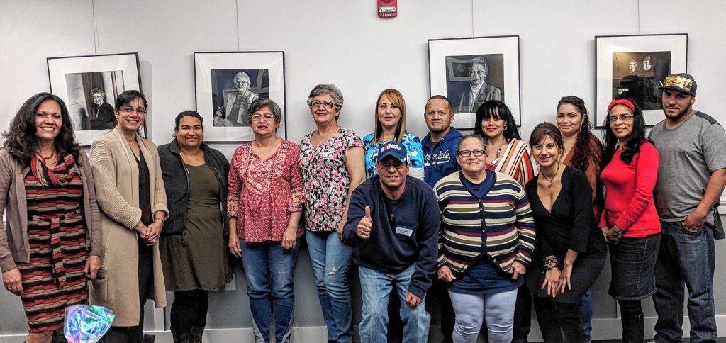 Cuidaderos Unidos, a Spanish-speaking support group for dementia caregivers, shown here, received a grant for $10,000 from the Tufts Health Plan Foundation. 