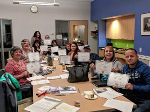 Cuidaderos Unidos, a Spanish-speaking support group for dementia caregivers, shown here, received a grant for $10,000 from the Tufts Health Plan Foundation.