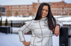 Damaris Aponte of Holyoke earned a certificate at the HCC MGM Culinary Arts Institute in 2019. She is applying for a marijuana delivery license with plans to open her own delivery business this summer. Photographed at the institute in Holyoke on Thursday, Feb. 11, 2021.