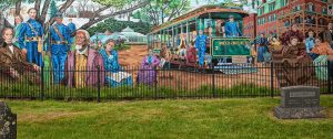 Amherst Community History Mural at West Cemetery.