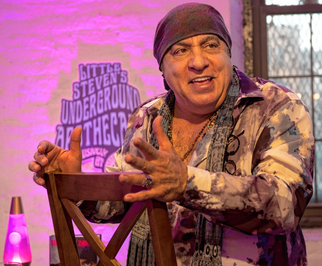 Steven Van Zandt talks about his new cannabis product line being sold at Canna Provisions in Holyoke.
