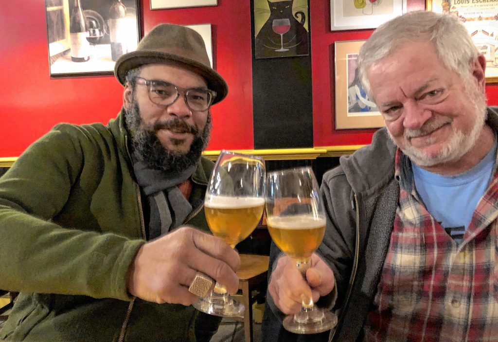 Chef Michaelangelo Wescott, left and David Greeman, are about to open The Wine Witch, a new  wine-focused French-inspired restaurant in the old Belly of the Beast spot on Northampton’s Main Street.