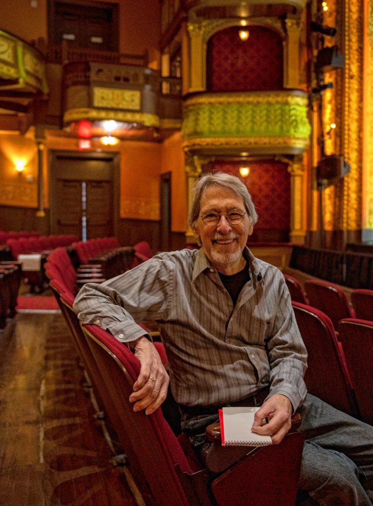 Chris Rohmann in the Academy of Music where he has attended many performances for his column in the Advocate.